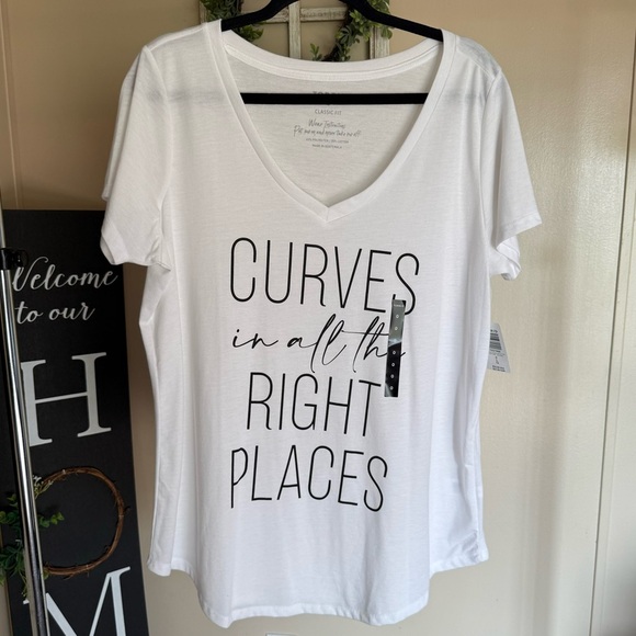 torrid Tops - Torrid NWT White Curves Tee Size 0X